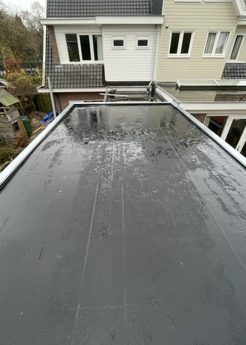 Plat dak met EPDM